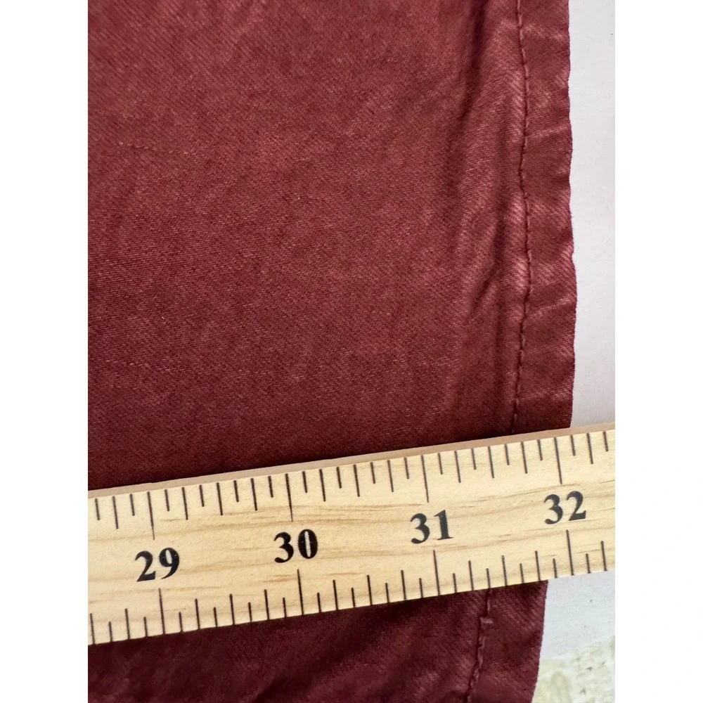Polo Ralph Lauren Hampton Straight Mens 38x32 Burgundy Garment Dyed Jeans